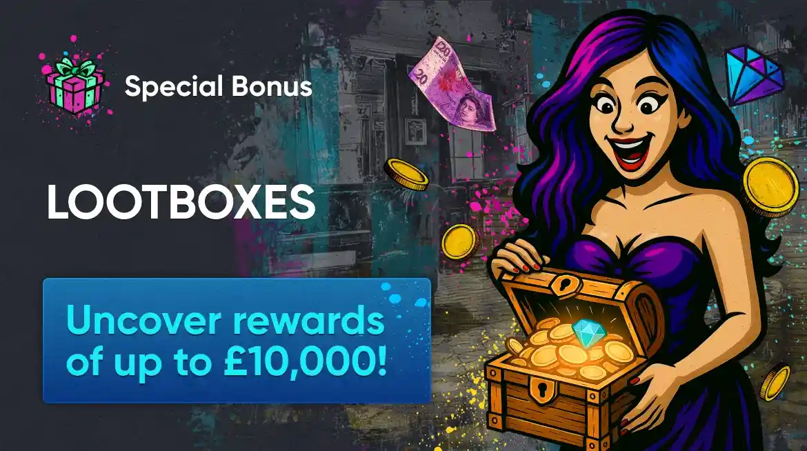 Britsino lootboxes special bonus with rewards up to £10,000